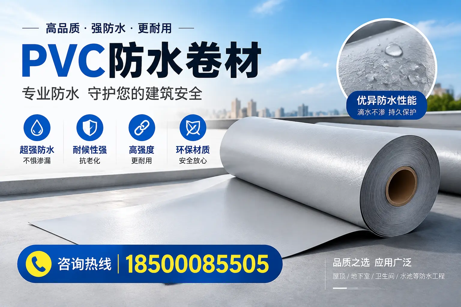 萍乡地区pvc防水卷材的市场现状与发展趋势